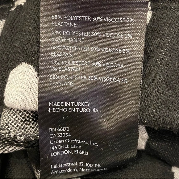 Urban Outfitters | Pull On Flower Print Pants | Size XS | Black & White | 70’s - Picture 5 of 9